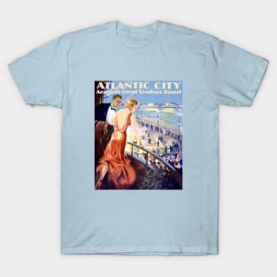 Vintage Travel Poster - Atlantic City T-Shirt